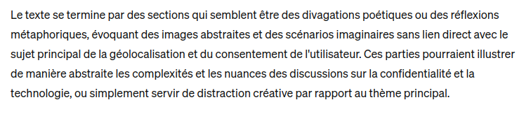 dvidgeekoh's tweet photo. Je lui ai demandé de résumer son texte, et c'est ce qu'il me semblait:
"des divagations poétiques ou des réflexions métaphoriques, évoquant des images abstraites et des scénarios imaginaires"
De l'art contemporain, quoi... https://t.co/gEbSWvQ4RN