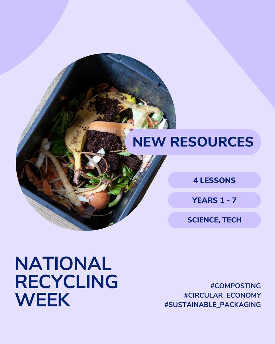 It’s ‘What’s New at Cool?’ time! Jump into the world of composting, worm farms, eco-friendly packaging and the circular economy with our 4 new National Recycling Week lessons, created with @PlanetArk and @coles (Years 1 - 7)! 👉 go.cool.org/3wkyaaL