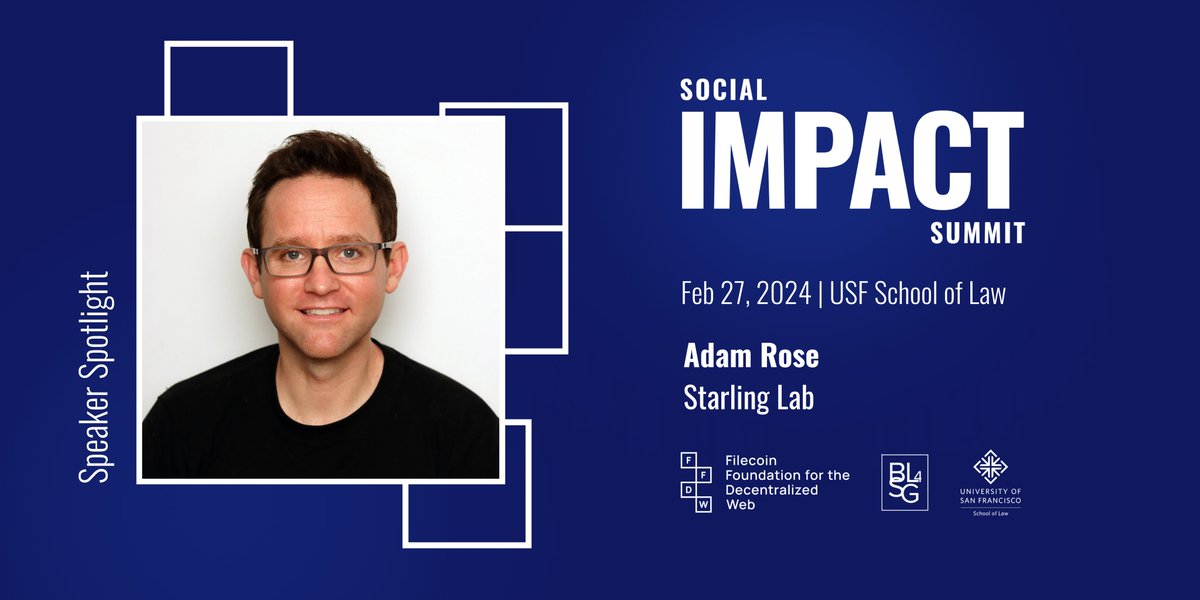 Starling Lab, @FFDW project partner, uses DWeb technology like @Filecoin with the ultimate goal of establishing trust in digital assets. Join COO @adjoro during his ‘Ask Me Anything’ session at the Social Impact Summit to learn more! 🆓🎟️: eventbrite.com/e/social-impac…