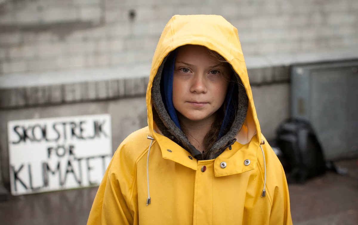 MemerHelp's tweet photo. .@GRETATHUNBERG'S LOOKING AT YOU @JOEBIDEN  #CLIMATEACTIONOW https://t.co/kbWzws38DJ