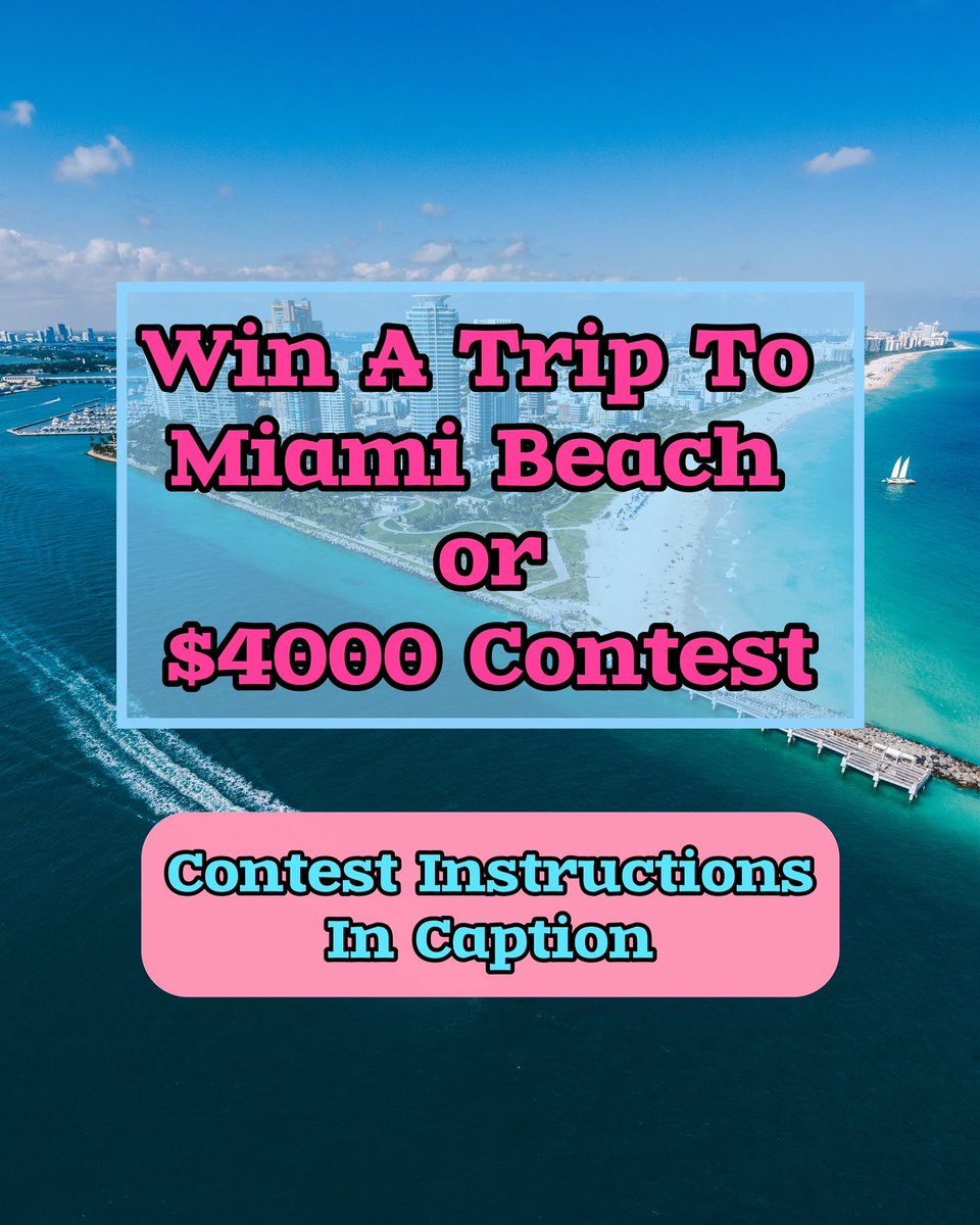 ☀️ TRIP TO MIAMI BEACH or $4000 CASH CONTEST🏝️: ✨RT + FOLLOW @BottegaNicastro @kanatafratelli & @facesottawa for your chance to win: Trip for 2 to Miami Beach ☀️✈️(return flights, 4-night hotel stay & $1000 spending) OR $4000 💰cash prize! #ottawa #facesottawa #Miami