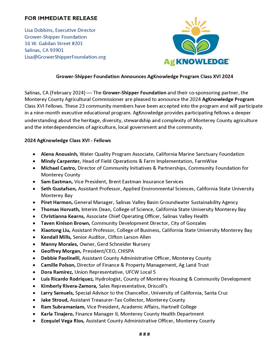 Grower-Shipper Foundation tweet media