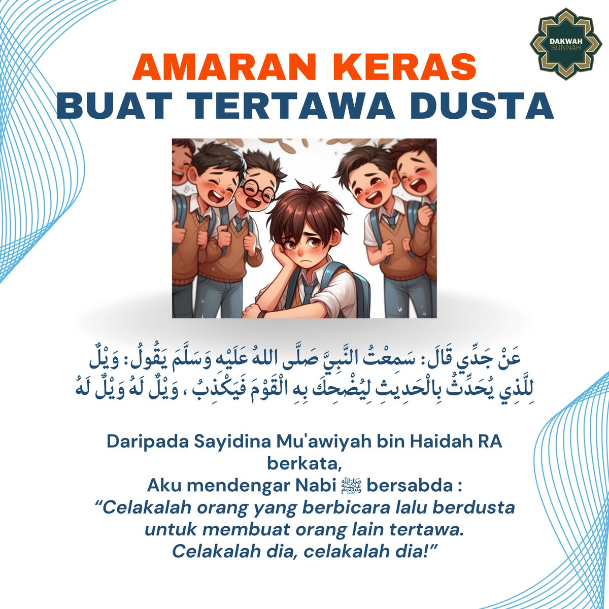 dakwahsunnah_'s tweet photo. Sesungguhnya Nabi SAW jadi teladan buat kita semua. Nabi SAW merupakan al-Quran bergerak. Moga kita semua dapat ikut Nabi SAW pada perbuatan dan perkataan.

#tauhid #dakwah #salafi #islam #salaf #infographic #infografik #dusta https://t.co/XgS6Z4RRK7