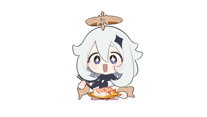 「パイモン(原神) 食べ物」の画像/イラスト/ファンアート(新着)