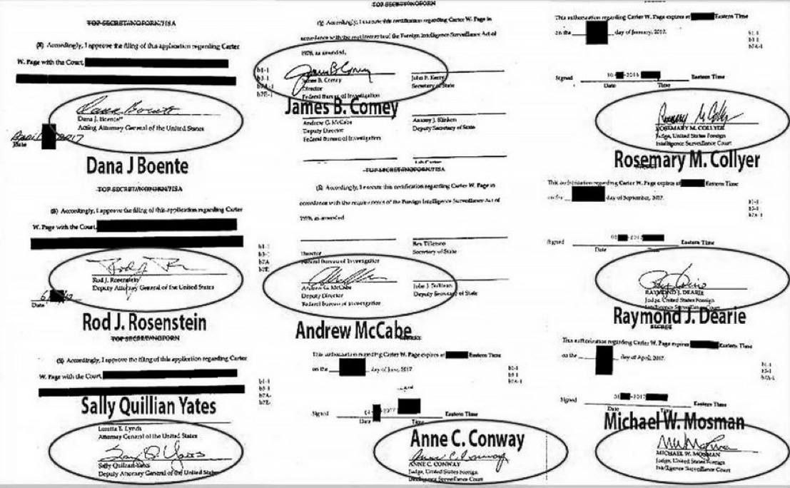 cashmymemes's tweet image. 🚨🚨🚨
&quot;The Traitors Who Signed The FISA Warrants Allowing The Spying On Presidential Candidate Donald J. Trump, And Later President Donald J. Trump.

Dana J. Boente - Acting AG
Rod J. Rosenstein - Deputy AG
Sally Q. Yates - Deputy AG
James B. Comey - Director FBI
Andrew G.…