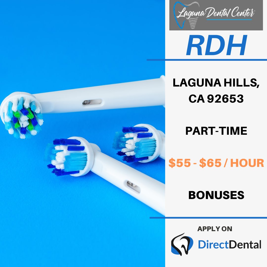 DirectDentalSD's tweet photo. We are a private practice seeking an RDH to join our amazing team part time!
Apply- https://t.co/puVivthlem
#directdental #dentalhygienist #hygienist #RDH #RDHAP #dental #dentistry #dentalhygiene #teeth #smile #dentalcare #oralhealth #prophylaxis #scaling #rootplaning #teethwhite https://t.co/vk5ihQ4aRd