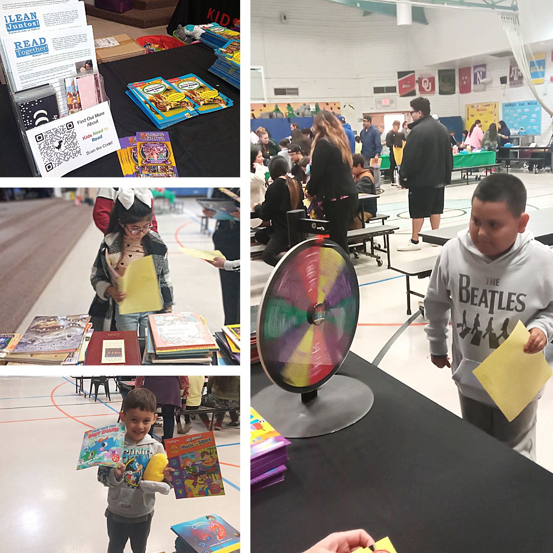 Redbird Elementary in Mesa invited Kids Need to Read to a family STEAM night. Students participated in science experiments, and art projects and of course got to spin the Wheel of Literacy at the KNTR station!