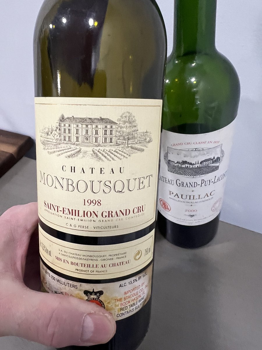 Winter stew. G Puy Lacoste is a favorite but 98 Monbousquet still young and vibrant