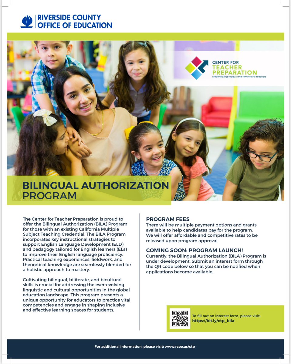 Interested in a bilingual authorization, multiple subjects credential or Pk-3 credential? Stop by and find out about our newest programs coming soon. @1mrsoliver @DrUrsulaER @ngalarzat @GracianRefugio @santiagoAM115 @DrSandraHernand @LorenaRubio123 @fit_leaders @RyanBJackson1