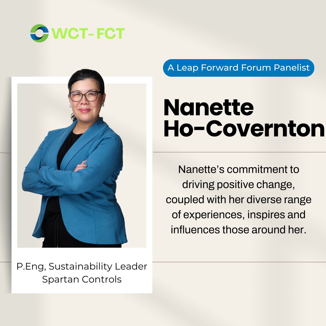 wct_ab's tweet photo. Introducing a Leap Forward Forum Panelist: Nannette Ho-Covernton! Nan’s current role as Spartan’s Sustainability Leader includes being Spartan’s liaison to industry, education, innovation, and environmental communities. We can't wait to hear what Nanette has to say on Feb 29th. https://t.co/iLp1dyTdWQ