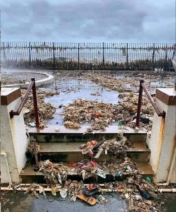 Momento exacto en qué el mar nos regresa todo lo que no le pertenece 👀