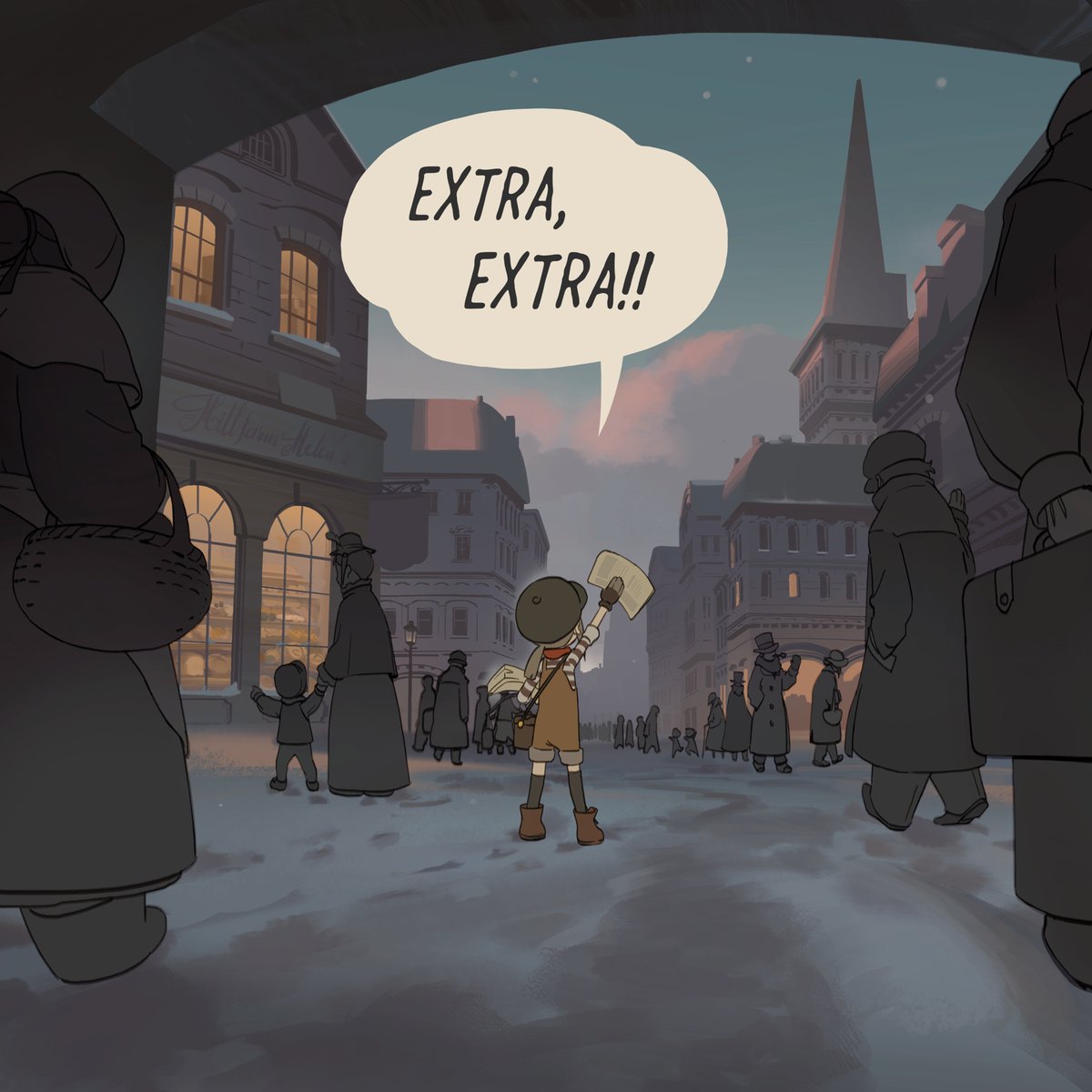 zevaniart's tweet image. -Monster in town- (1/2)