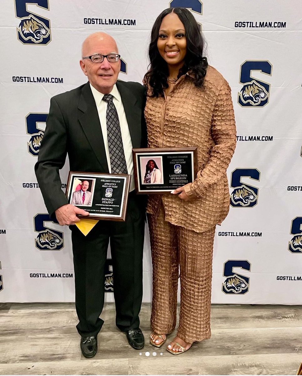 Congratulations to former Albertville athlete, and current Talladega College Head volleyball coach Lashaunda Spurgeon. She was inducted into the Stillman College HOF.