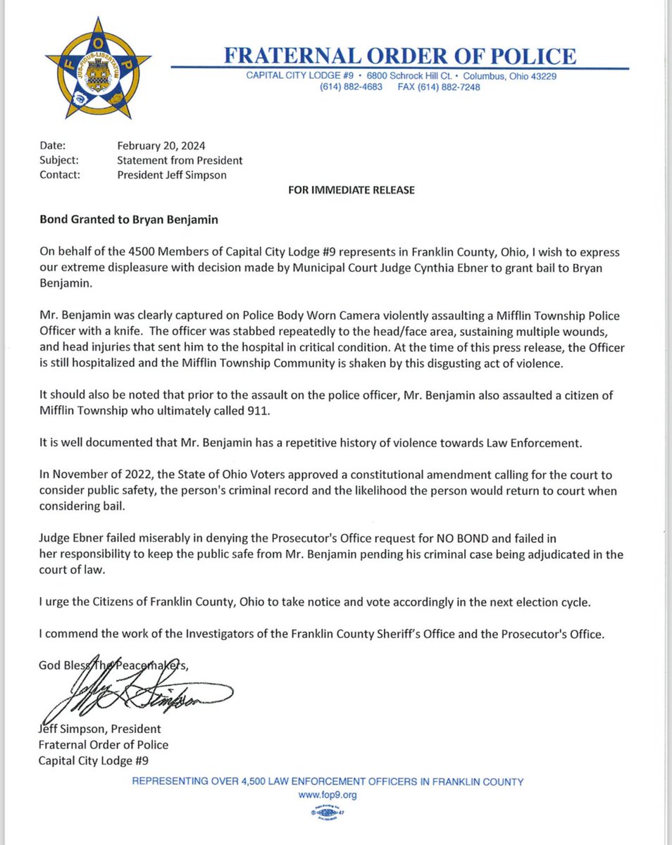 Franklin County, Ohio.