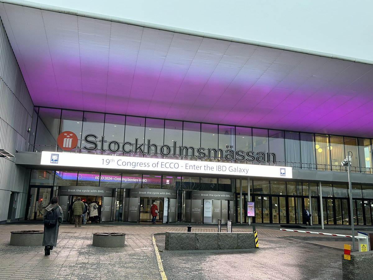 #ecco2024 hello Stockholm! Excited to attend the IBD intensive trainee course today!