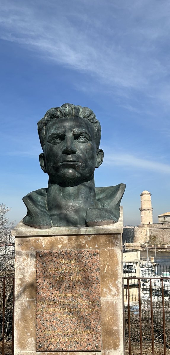 MedericGC's tweet photo. Missak Manouchian, chez lui comme partout en France, sous le ciel de Marseille.

Immense respect, gratitude éternelle, admiration sans fin. https://t.co/qnfyiB1TXx
