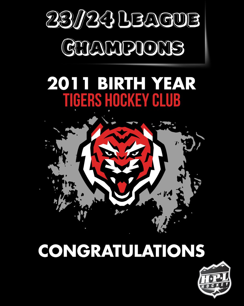 Congratulations to the 2011 Tigers Hockey Club on winning the Regular Season HPL League Championship for the 2023/2024 Hockey Season
