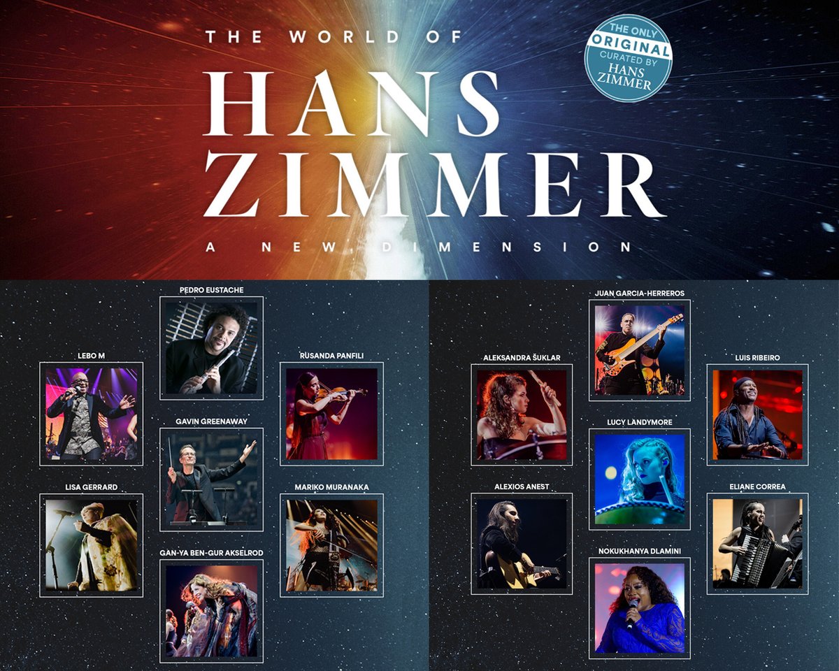 The World of Hans Zimmer - A New Dimension - Tour 2024 [MARCH] soundtrackfest.com/en/news/the-wo… [MARZO] soundtrackfest.com/es/noticias/th… @HansZimmerES @greenawaymusic @TomekProduction @semmelconcerts @Rusanda @GBGAmusic @greenawaymusic @Lisa_Gerrard @therealLEBO_M @6StringOwl @EustachePedro