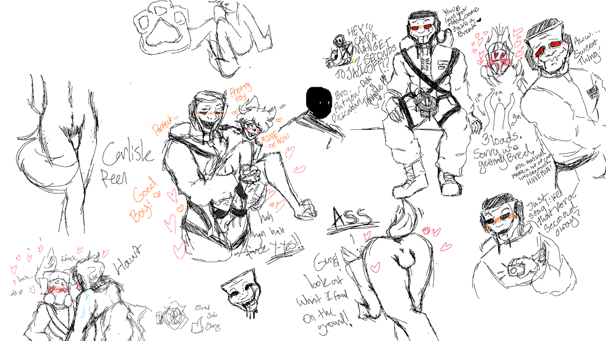 smittenzs's tweet photo. Just some naughty doodles of my and @PureElement10 's lethal cumpany OCs lol https://t.co/GzPUT7o5cJ