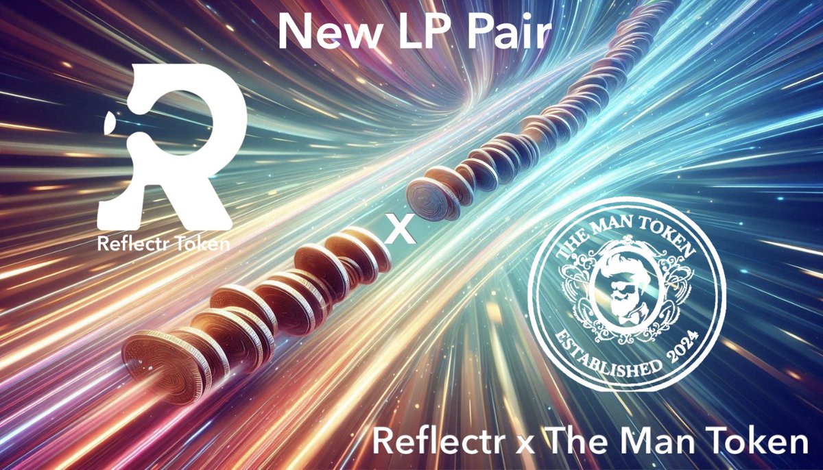 Lots happening with $RTR this week. We have added The Man Token $TMT to our LP pairings. We’re extremely excited for this partnership and look forward to what they have coming! 
#ReflectrMe #Crypto #LP #LiquidNetwork #RTR #7
