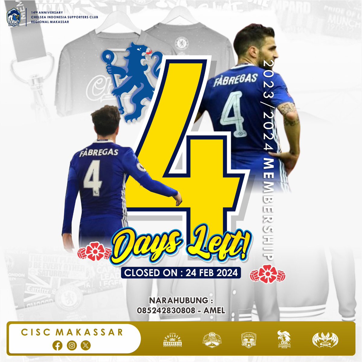 Dua tiga kucing berlari,
Waktunya sisa empat hari 😱

Buruan daftar!!!

#Membership2024