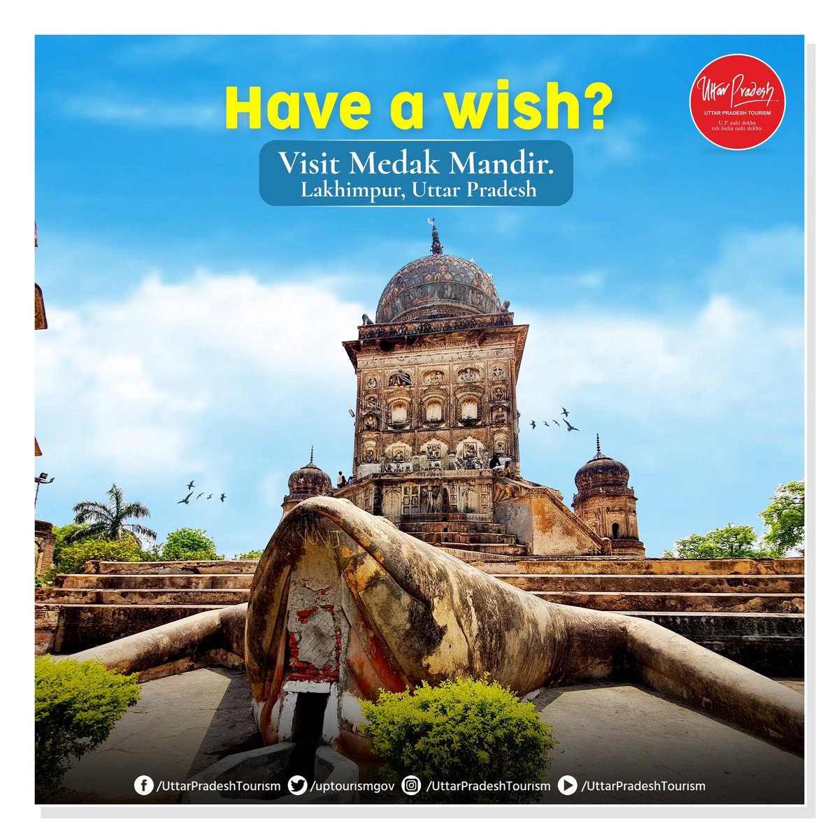 uptourismgov's tweet photo. Unravel the allure of the renowned temple nestled in #UttarPradesh's #Lakhimpur district! Known for its captivating architecture, the #FrogTemple is said to possess wish-granting powers. https://t.co/z82irsq1KV