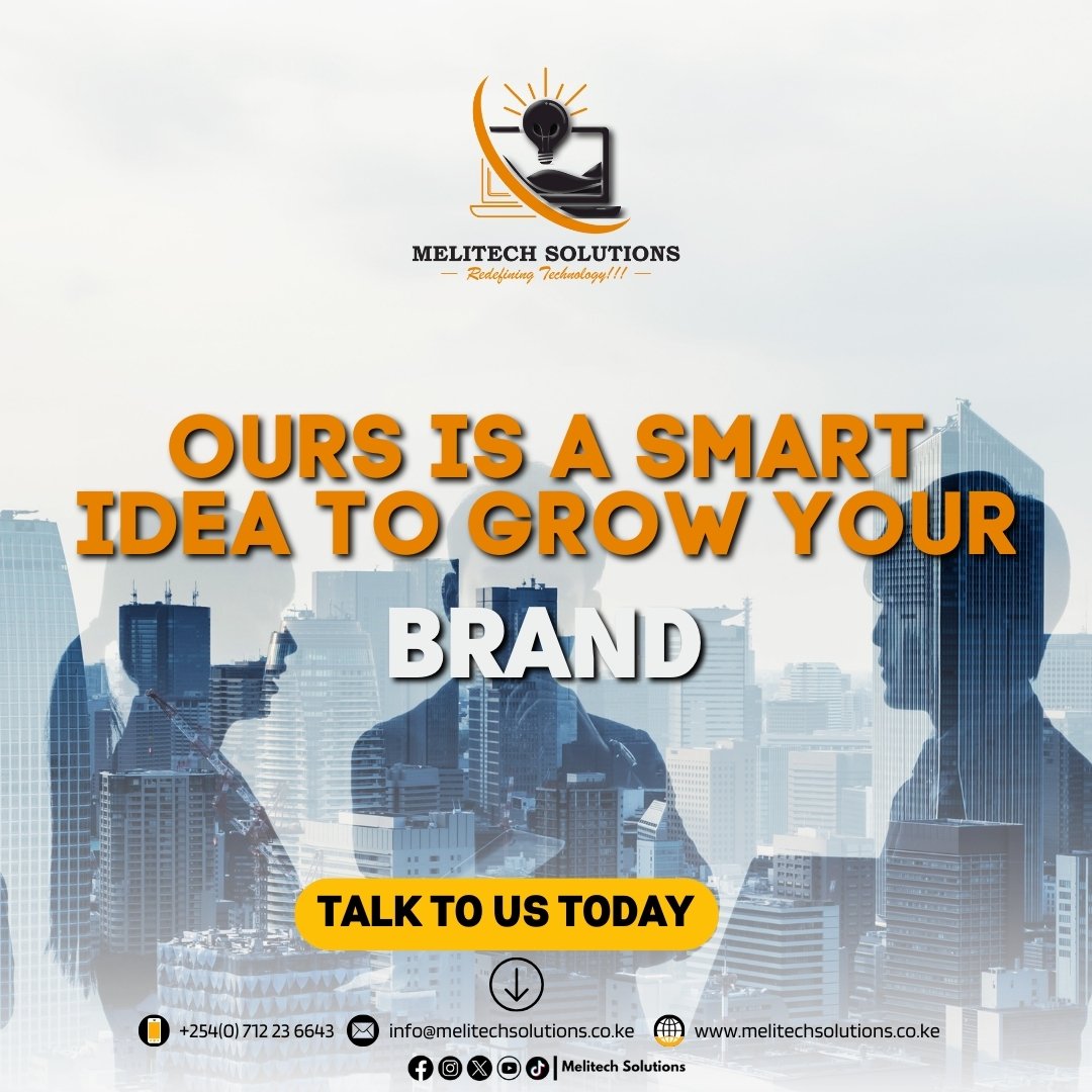 MelitechS's tweet photo. Having a strong brand is all about consistent and recognizable company expressions — to offer not only products and services but also meaning.

Talk to us today. Let us make your brand shine.
📞 +254712236643
✉️ info@melitechsolutions.co.ke
🌐 https://t.co/9TAgKCgUyc https://t.co/YigjFXq946