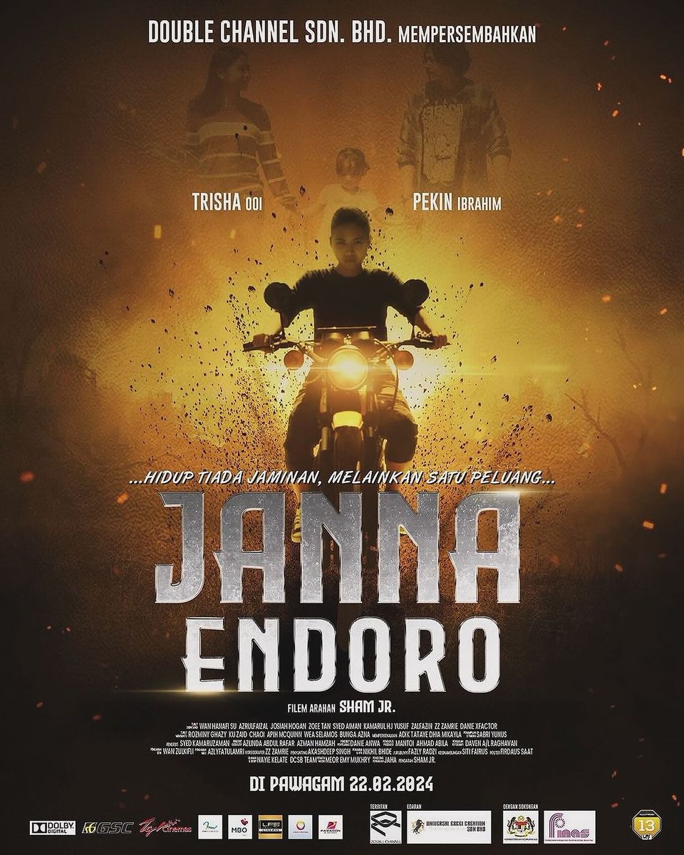 GSCinemas's tweet photo. Hidup tiada jaminan.. Melainkan satu peluang.. 🔥 Filem aksi tempatan, JANNA ENDORO akan mula tayangan di pawagam GSC bermula 22 Februari ini! 🎟️🍿 https://t.co/kt7jU42Gk8