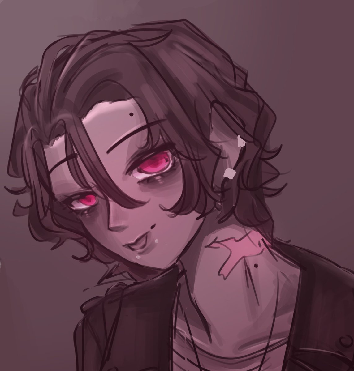 Strawbery_millx's tweet image. Jesse from #PromiseMeVN !!! a little sketch since ive been wanting to post more often and i need to practice drawing hotties... (EXCITED TO PLAY THE GAME WHEN IM FINALLY FREE FROM EXAMS!!)