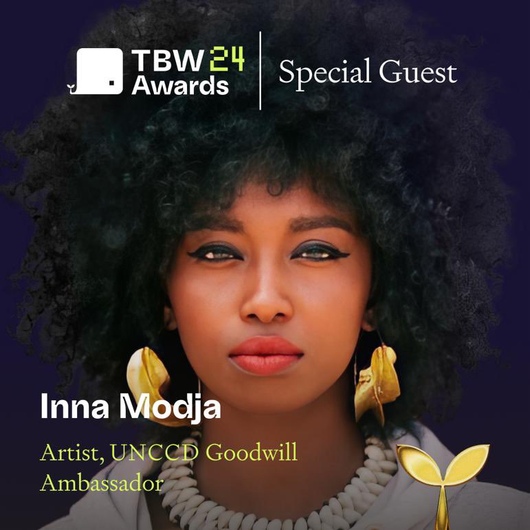 Innamodja's tweet photo. Artists have challenged norms, provoked thought, &amp; inspired action. Tech &amp; Web3 have the opportunity to be at the forefront of a new era, where creativity intersects with technology to create something truly extraordinary for our future. See you tonight at #TBWAwards24 👽🎤🌱 🌐 https://t.co/nmT8LTJouo