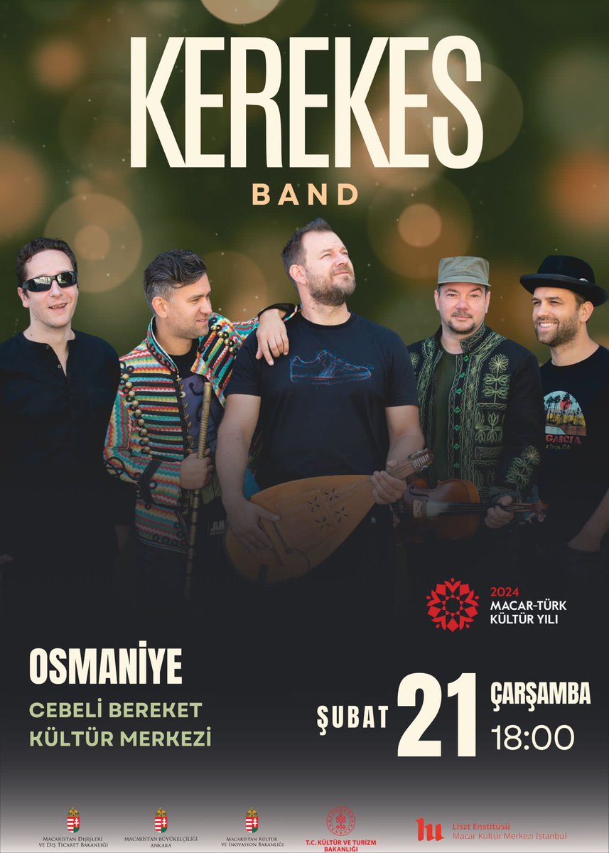 Bugün Osmaniye günü! Akşam saat 18.00'de, Béla Bartók Daimi Sergisine de ev sahipliği yapan Cebeli Bereket Kültür Merkezine <a href="/mtkulturyili/">Macar-Türk Kültür Yılı</a>, <a href="/MacarKultur/">Liszt Enstitüsü Macar Kültür Merkezi</a> ve <a href="/iktm80/">Osmaniye İl Kültür Ve Turizm Müdürlüğü</a> ekipleriyle bekliyoruz!