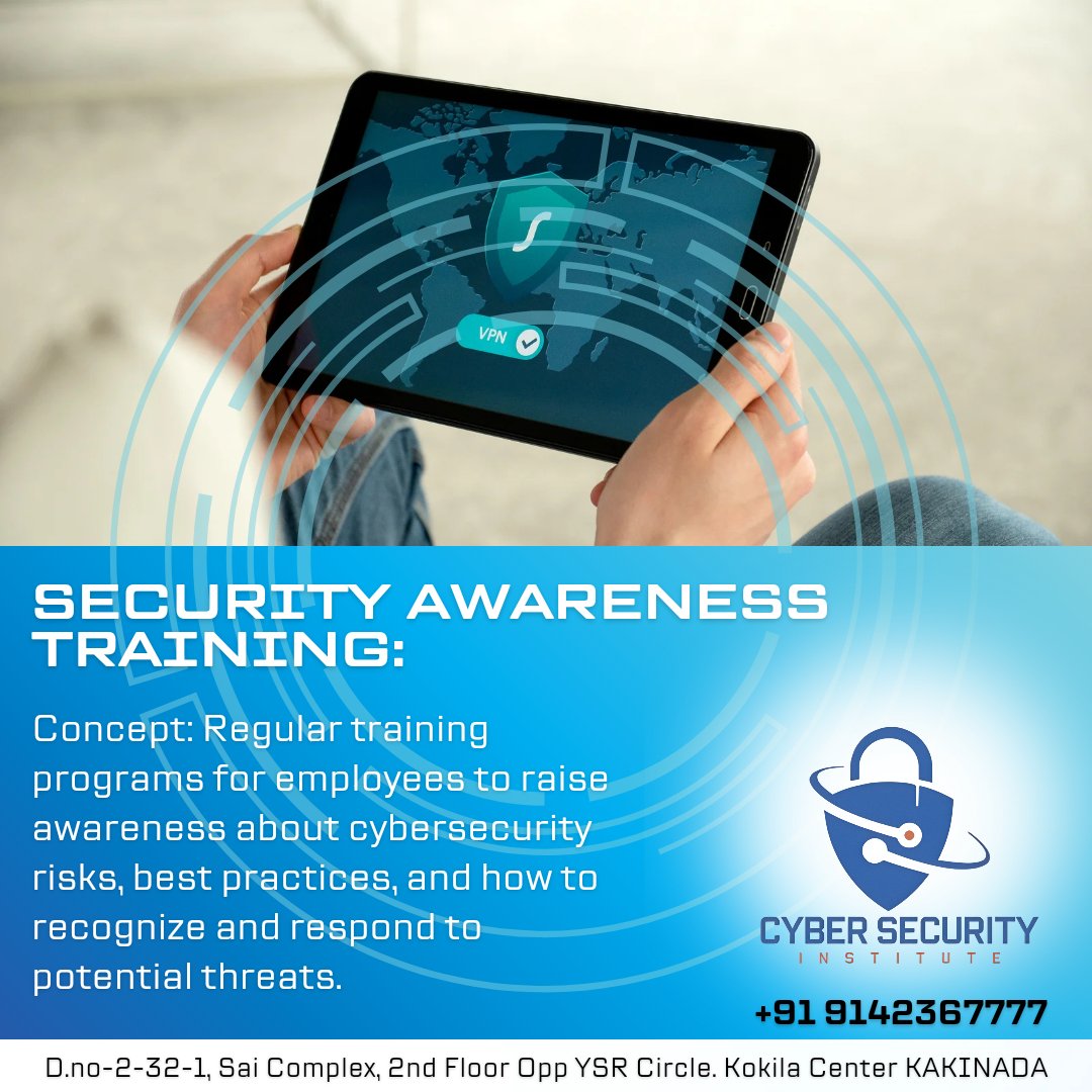 CsiKakinada's tweet photo. CSI Kakinada: Crafting cybersecurity professionals of tomorrow. Join us and secure your future today. 🌐🔒 #CSIKakinada #CybersecurityEducation #SecureFuture #TechSkills #InfoSecTraining #DigitalTransformation #FutureLeaders #TechCommunity https://t.co/D0gWM3q4dX