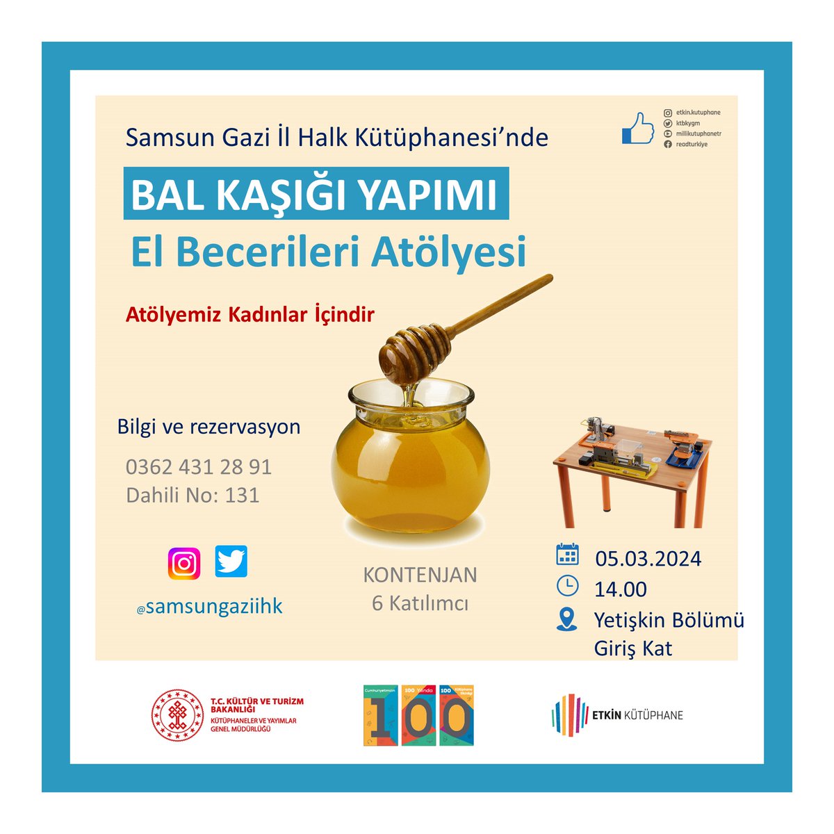 samsungaziihk's tweet photo. Mart ayı planlamalarımız 👍 @KTBKYGM @etkinkutuphane @SamsunKultur @almaz_cemal @MalatMikdat @kevserkutay https://t.co/1ZIgu0TJ7p