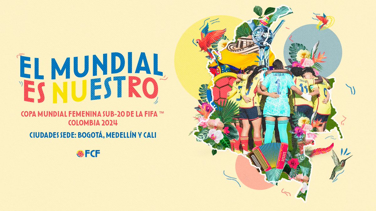 jairovargasf's tweet photo. Colombia Sede de la Copa Mundial Femenina Sub20.@fifaworldcup #copamundialfemenina #bogotá #cali #medellín #colombia🇨🇴 #sudamérica #soccer 😃🏆⚽🎥🌎. https://t.co/3pGFys23KK