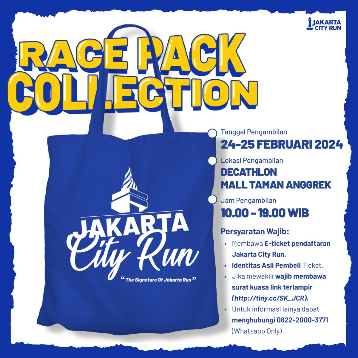 Racepack 👟 Jakarta City Run • 2024