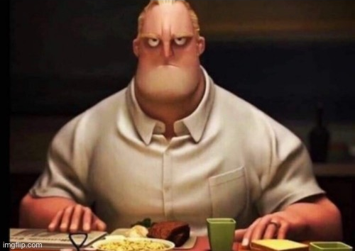 kevframp's tweet photo. Gappy in The Jojolands when he sees Charmingman eating at the same table as the crew. https://t.co/NCWOydngRb
