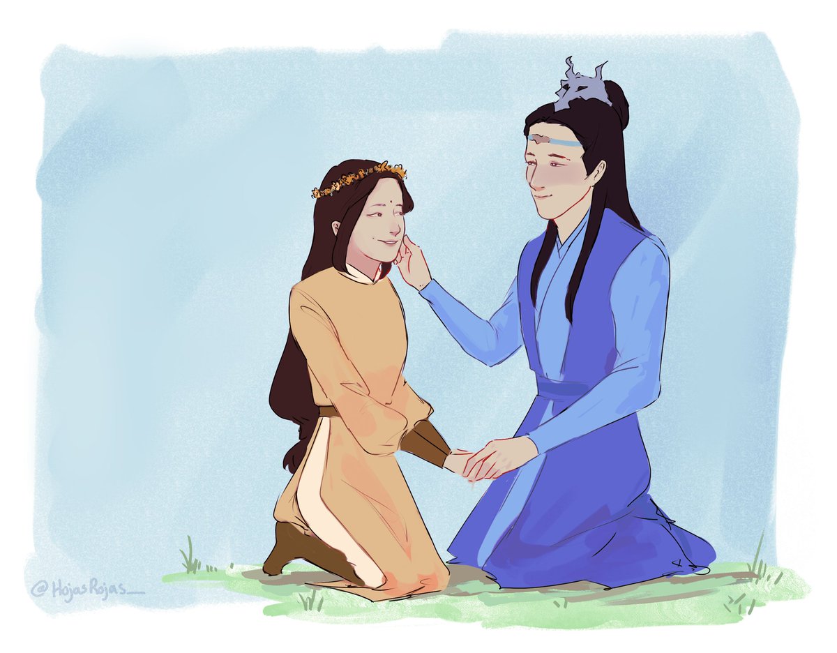 rdlvs_'s tweet photo. Happy birthday to a special a-yao!!

May er-ge give him many kisses and flower crowns.
#xiyao drawing for an accompanying ficlet by the lovely @robotrabbits 🩵 will retweet fic when it is up https://t.co/w54rMjoUVV