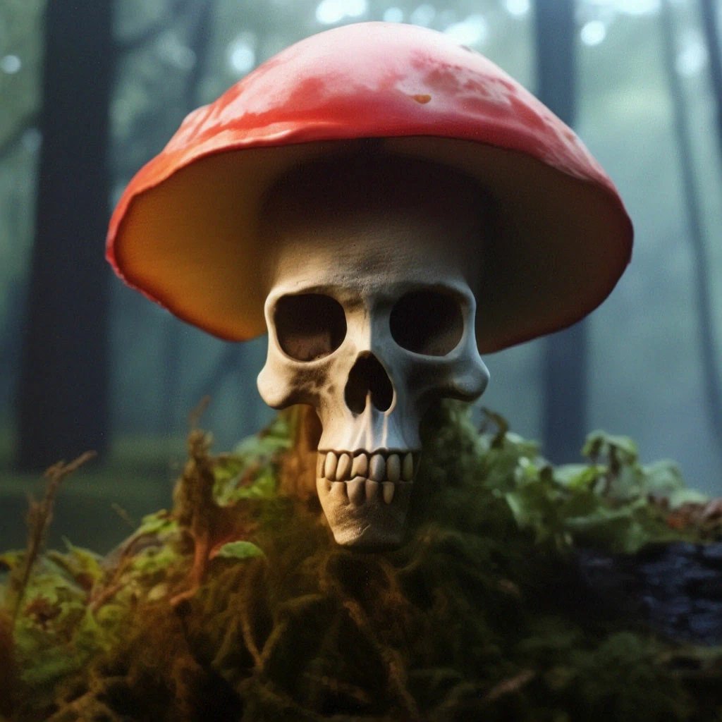 #GM 

Balance of life and death. A mushroom mood is hovering around us.

#NFTCOMMUNITY #Blockchain #AI #aiartist #crypto  #painting