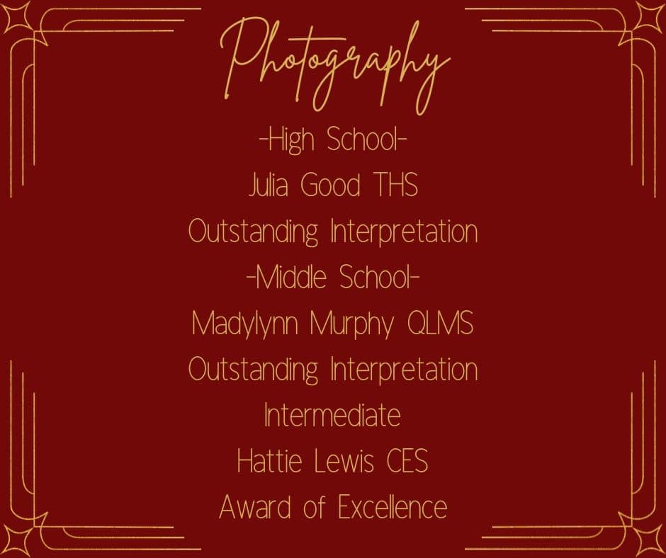 TabbPtsa's tweet photo. We are so excited to announce that Julia Good and Charles Kirchmaier placed at the state-level for the National PTA Reflections Program! The National PTA winners will be announced in May. Congratulations Tigers!! https://t.co/3ayje9su4P