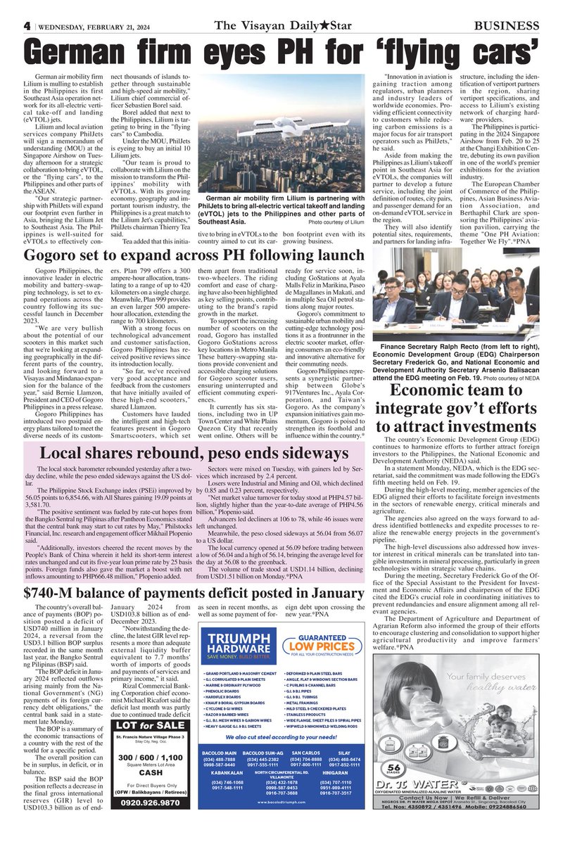 visayanstar's tweet photo. The Visayan Daily Star Front Page
Wednesday, February 21, 2024
Get your hard copy of The Visayan Daily Star at your favorite newsstand TODAY or read it all on our website at https://t.co/J8sMOcW5pp.

Connect With Us:
https://t.co/x5Y6rtgN59
https://t.co/WKtaigEPxB https://t.co/z6vqlrF1SZ