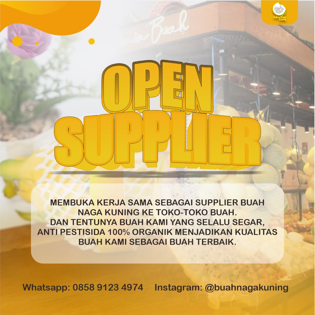 kebunnagakuning's tweet photo. Halo ijin promosi ya ka🤗
Guys, Cobain kelezatan Buah Naga Kuning (buah sultan) yg lgi booming! Dan langka ini🌟Bnyak bnget loh manfaatny bgi tubuh🥳
Buah sultan ini dipetik lngsng dari kebun,kualitasny sdah pasti terjamin😍Ayo pesan skrg :https://t.co/vOALe1vrLN
#buahnagakuning https://t.co/njLAPUTI3Z