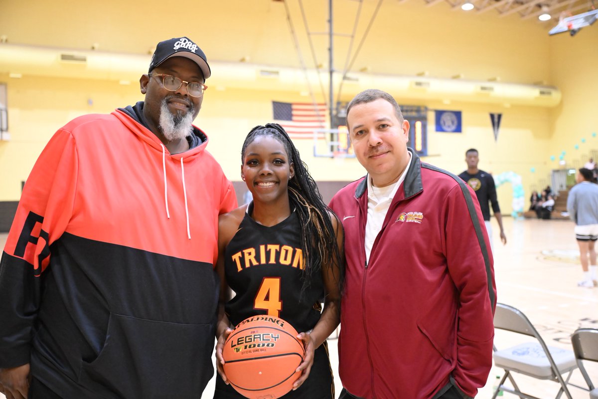 tjmckinney807's tweet photo. The new @tritonwbb career scoring record-holder Trinity Barnes! I could not be more proud of this young lady for what she has accomplished! Appreciate the support of her dad, Willie, for trusting us with his daughter! Next goal: Region 4 championship! https://t.co/4Z3Ub3OsiR