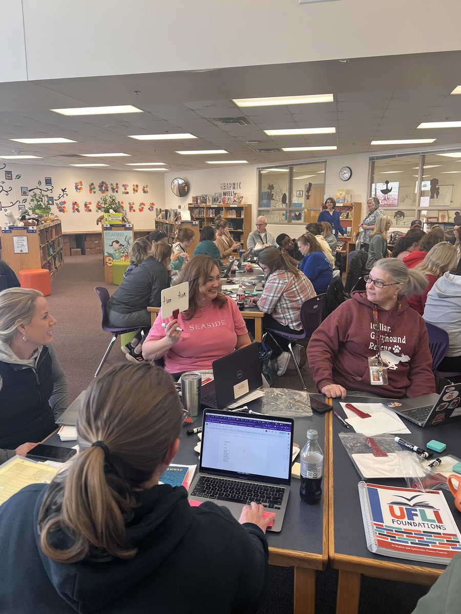 Adding UFLI resources to our literacy toolboxes. Focusing on providing targeted 🎯foundational literacy support to our students! TY @CsquareRhodes for sharing your expertise and time with us. #growinggreatness🌱