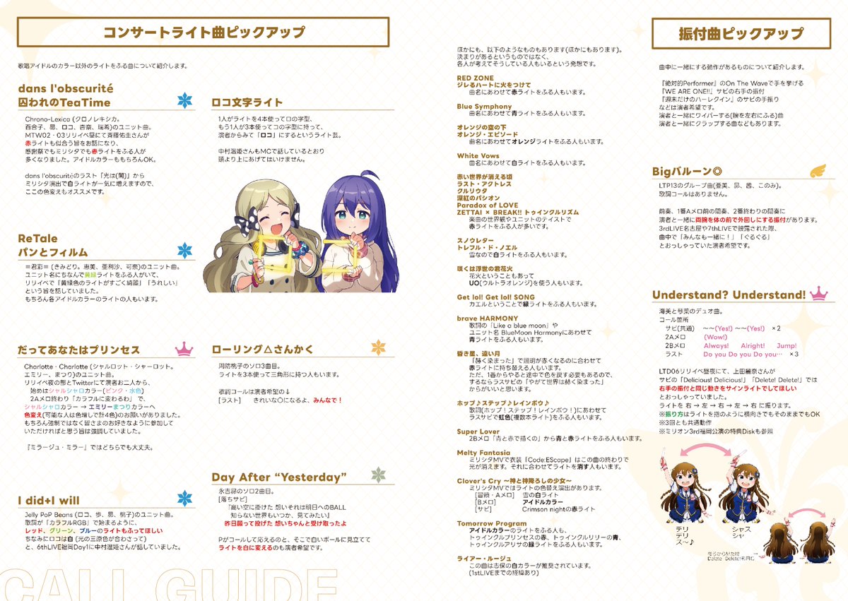 配布本内容】ミリオンライブ10thLIVEツアー Act-4 有志無料冊子(俗称 