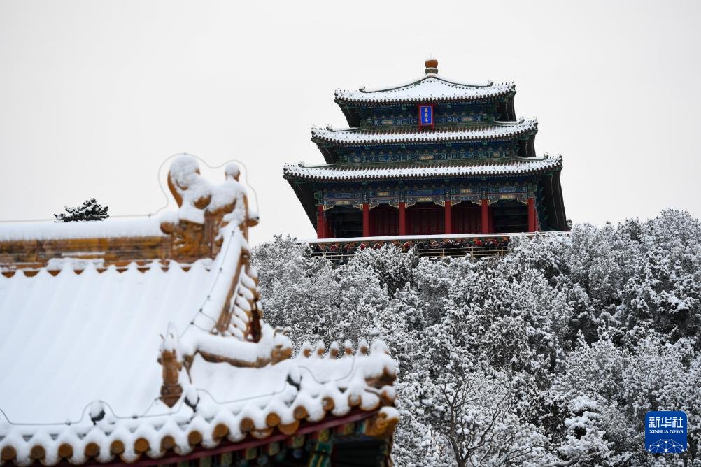 PDChinese's tweet image. 【龍年初雪後的北京】龍年初雪後的北京一片銀裝素裹,景色如畫。