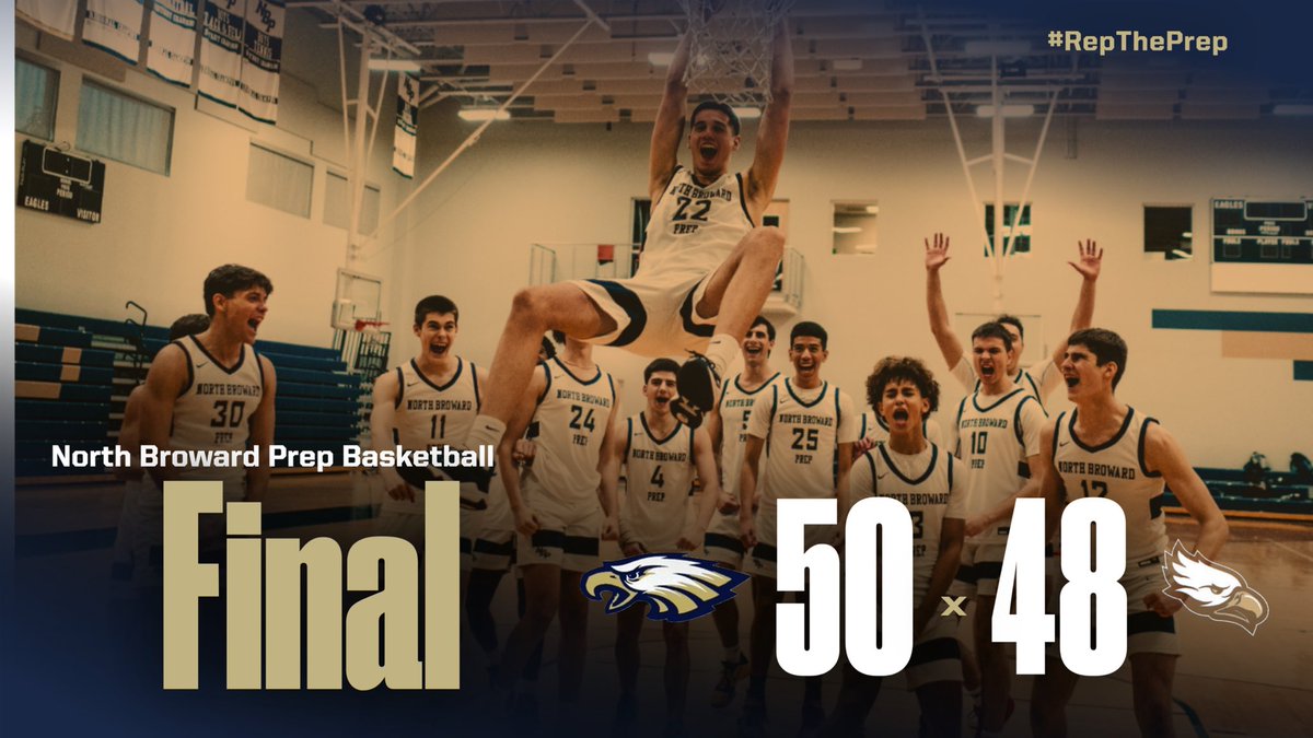 23-7 🦅🦅🦅 See you Friday for the Regional Championship! @NBPSAthletics @Hoop_MIA @RossVDG14 @PBCBBallForum @prephoopsfl @FloridaHoops