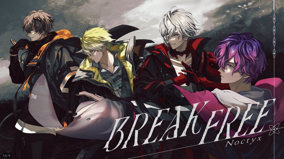 NIJISANJI_World's tweet photo. 【 #Noctyx - BREAK FREE announcement】
 
Are you ready for Noctyx's 2nd single "BREAK FREE"?
The official music video will be released at 1 PM 22nd Feb (JST) / 8 PM 21st Feb (PST), shortly after the last ep of #NoctyxLEVELUP airs!
 
🔻Waiting room:
https://t.co/fpL7BAAqFl https://t.co/fKPmjNnCIF