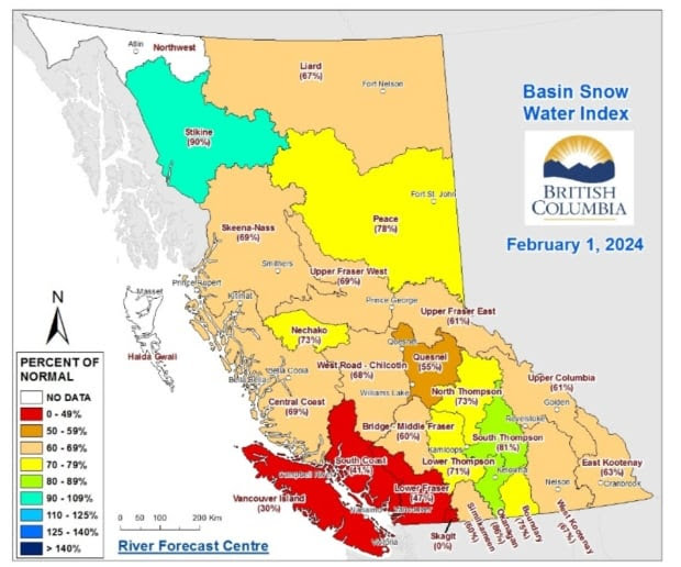 pmagn's tweet photo. Sparse snowpack levels across B.C. raise drought fears
Snow levels in province's mountains are 39% below normal, according to new data #bcdrought #bcwx #xwx
https://t.co/J6ZtyrHgpp https://t.co/gtOWw5addp