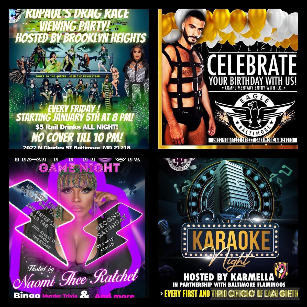 Make sure to check out our great Happy Hour Events!!!!! #clublife #clubs #party #partying #housemusic #technomusic #dj #nightlife #baltimore #followforfollowback #gaypride #gayguy #dragqueen #yas #queen #slay #circuitparty #circuitmusic #throwback #lgbtqcommunity #baltimore