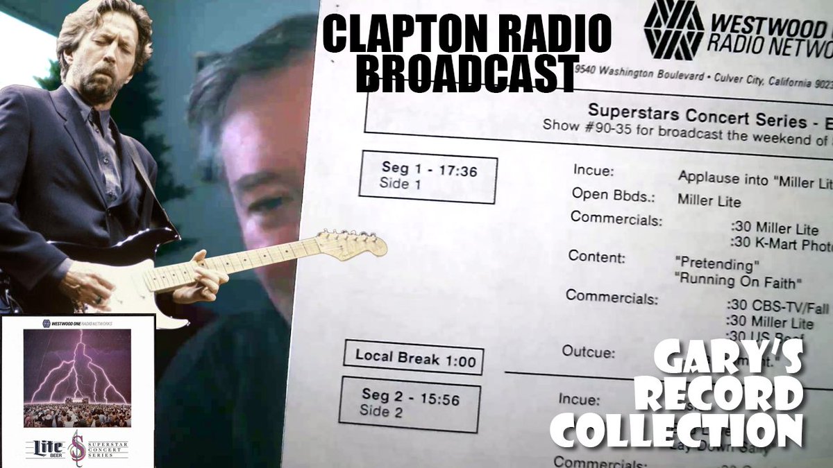 A great broadcast from a great run of shows, some of which ended up on the '24 Nights' collection. Gary's Record Collection - Eric Clapton 'Superstar Concert Series' from Westwood One, live from the Royal Albert Hall 1/24/90 youtu.be/8qQ6VaLDKwc?si… via @YouTube @EricClapton